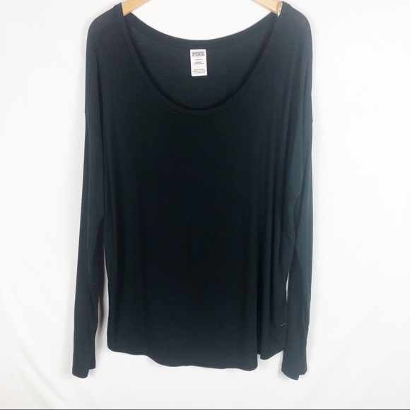 PINK Victoria's Secret Other - PINK by Victoria Secret Sleepwear Top | Black | Size Large